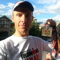 David Tencé au Triathlon Ironman du Canada