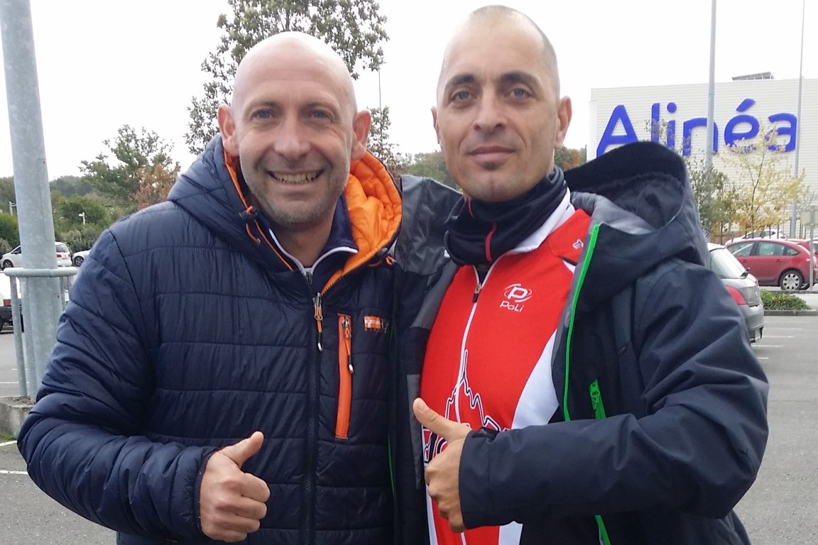 Laurent Bouvet et Antoine Turpin au Marathon Vert de Rennes le 22 Octobre 2017