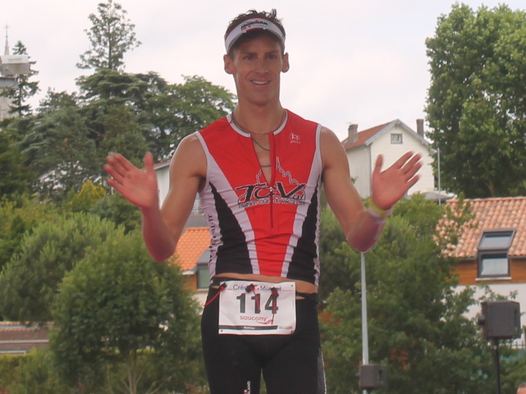 Matthieu Etienvre au Triathlon Half-Ironman du Vignoble du Vertou le 19 Juin 2016