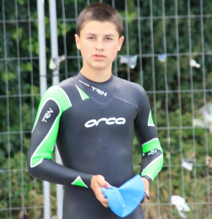 Axel Normand au Triathlon XS de Saint-Suliac le 26 Juin 2016